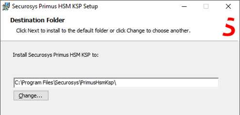 Screenshot showing selecting destination folder in installation wizard